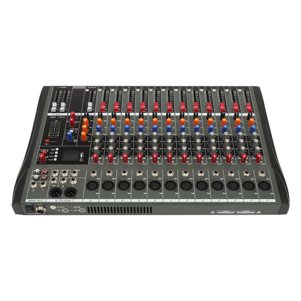 Professional Mixer Sound Board Console 12 Channel Desk System USB Computer MP3