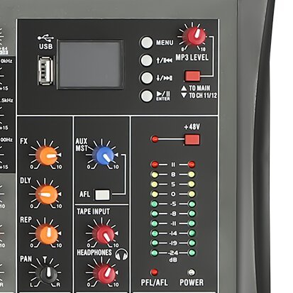 Professional Mixer Sound Board Console 12 Channel Desk System USB Computer MP3