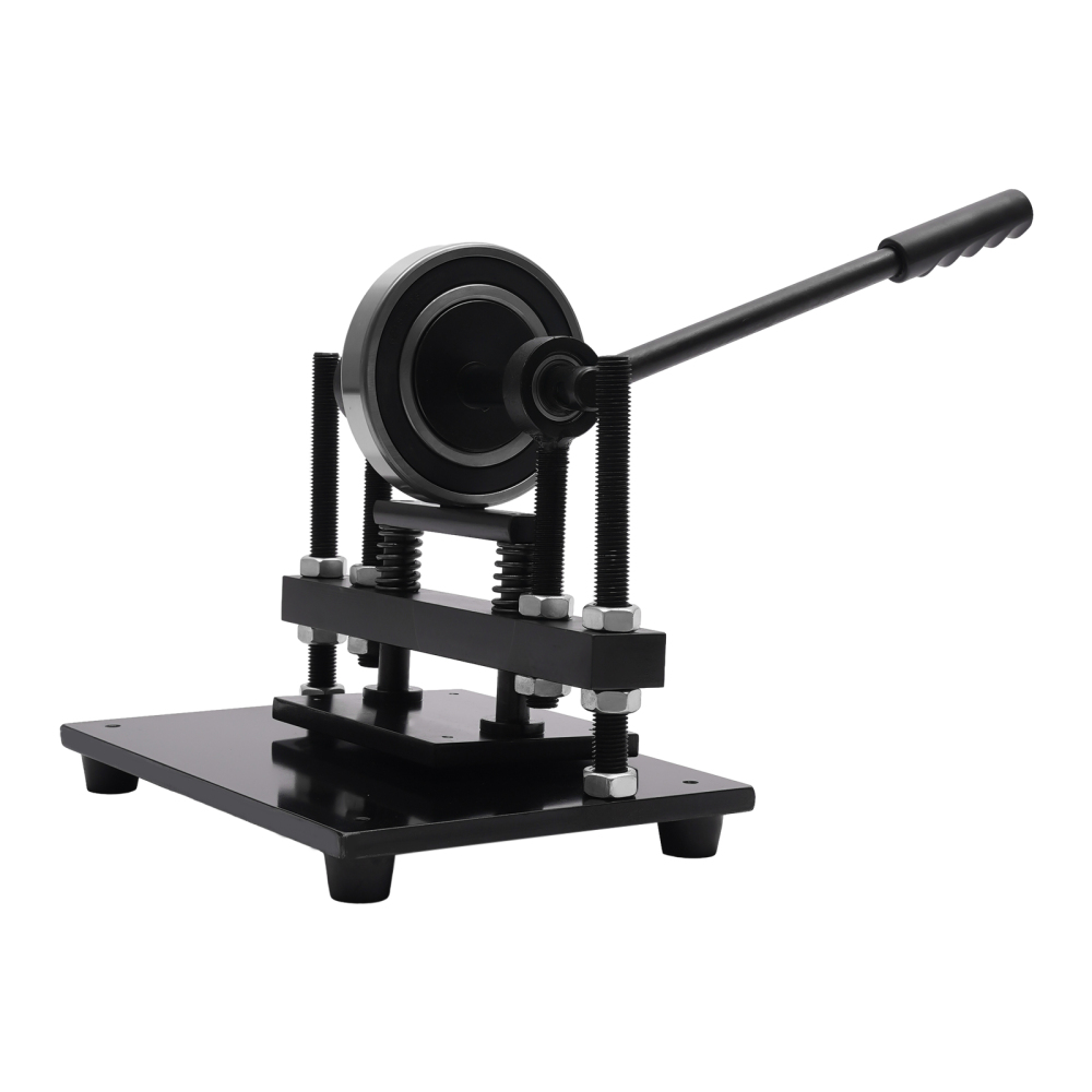 Manual leather cutting machine hand press shape