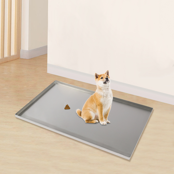 Replacement Tray for Dog Crate – Chew-Proof and Crack-Proof Metal Pan for Dog Crates