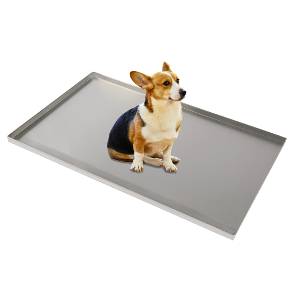 Replacement Tray for Dog Crate – Chew-Proof and Crack-Proof Metal Pan for Dog Crates