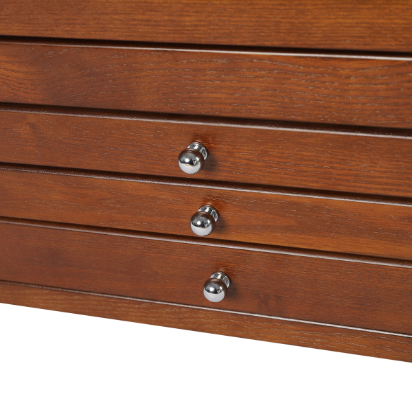 4-Tier Jewellery Box Wooden Jewellery Organiser Jewellery Storage with Drawers Velvet Lining for Rings Earrings Bracelets