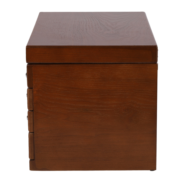4-Tier Jewellery Box Wooden Jewellery Organiser Jewellery Storage with Drawers Velvet Lining for Rings Earrings Bracelets
