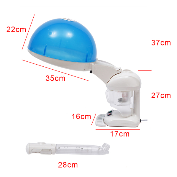 Hair and Facial Steamer 2 In 1 Ionic Ozone Facial And Hair Steamer Home Use Beauty Instrument Ozone Steaming Ion Sprayer Hot Mist Moisturizing