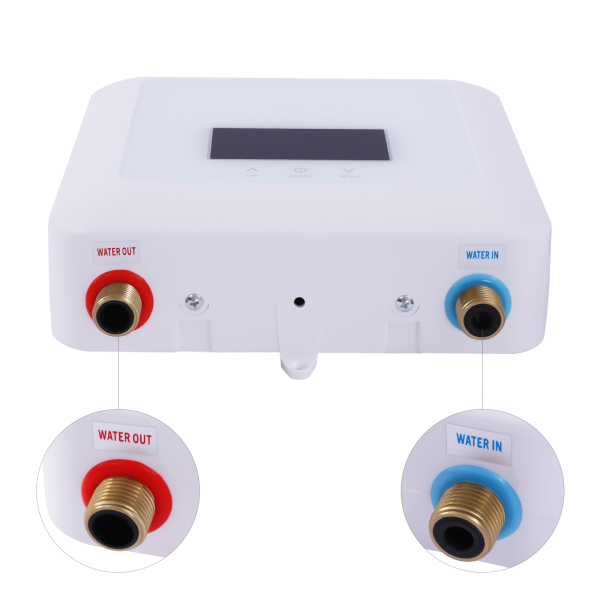 Mini Electric Water Heater 7500W Electric Water Heater with Remote Control (White 220V 7500W)