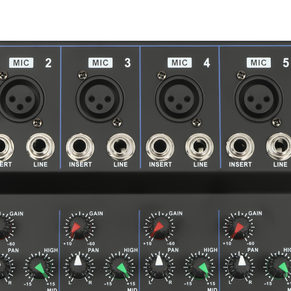 Mixing Console w/ USB 7 Channel Bluetooth Studio Audio Mixer Live Sound UK
